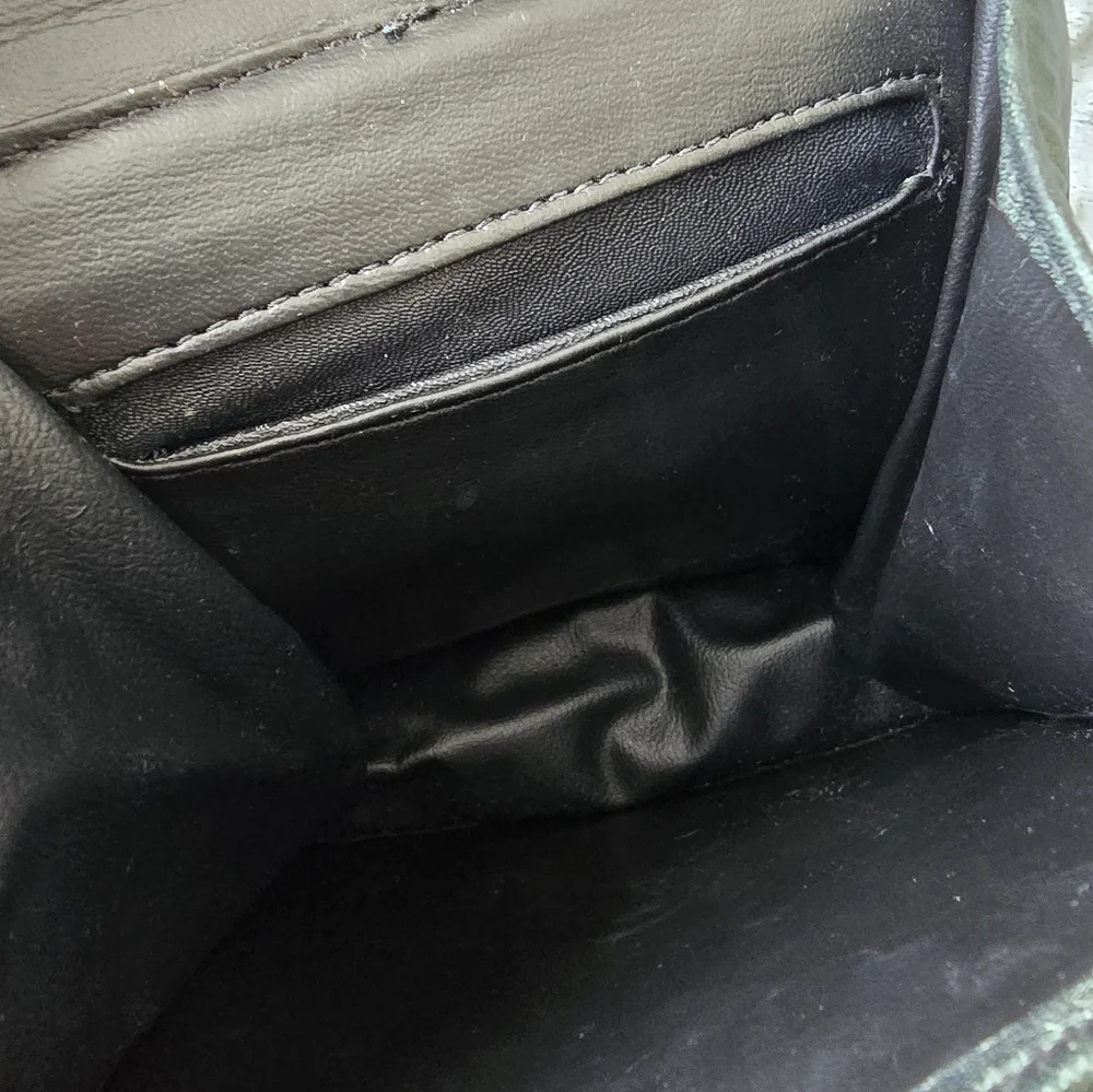 VTG Unbranded Edgy Embossed Snakeskin-Style Handbag - Picture 3 of 7